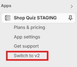 how to shopify v2 beta switch to v2